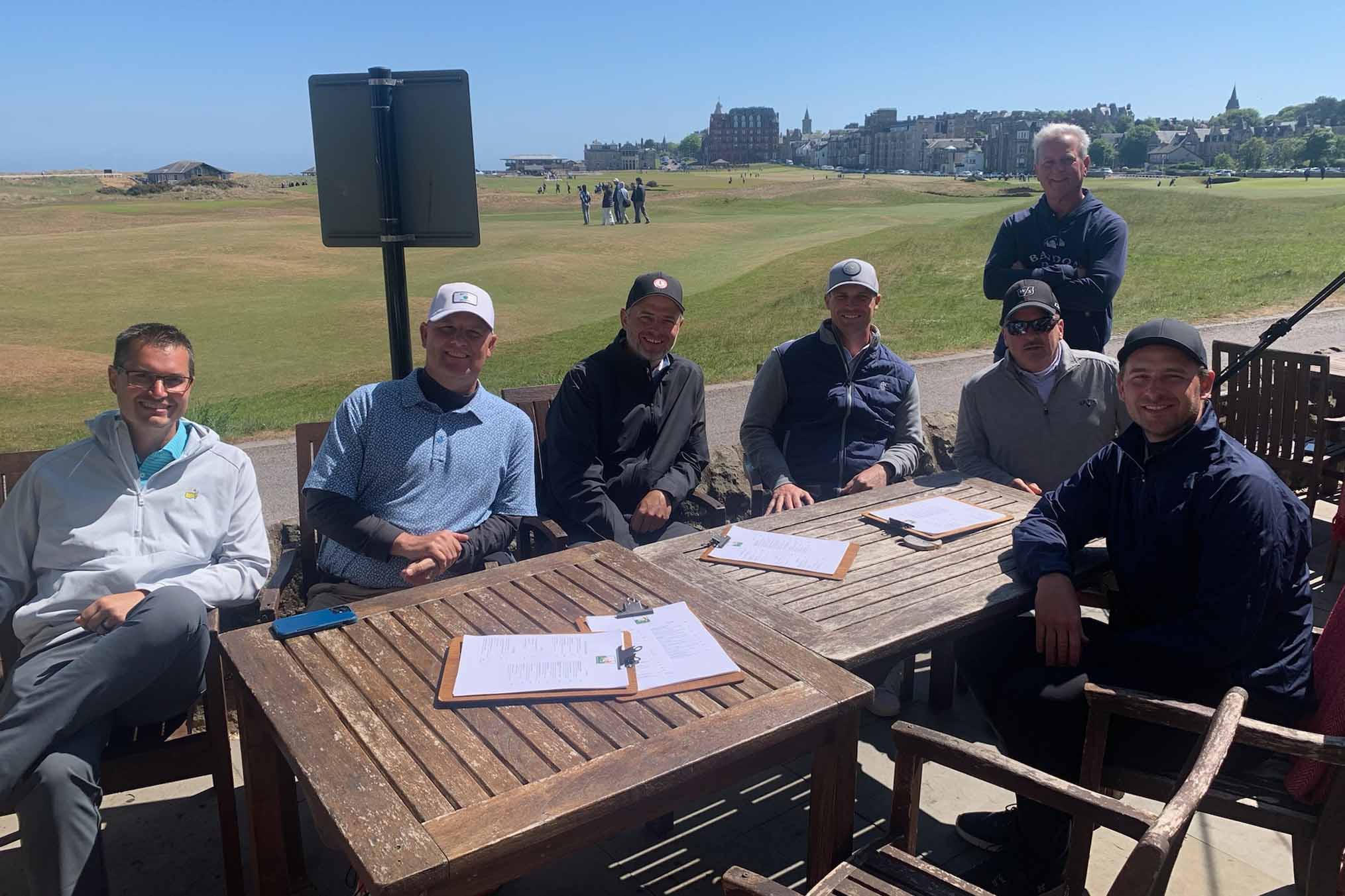 Scheduling downtime on a golf trip