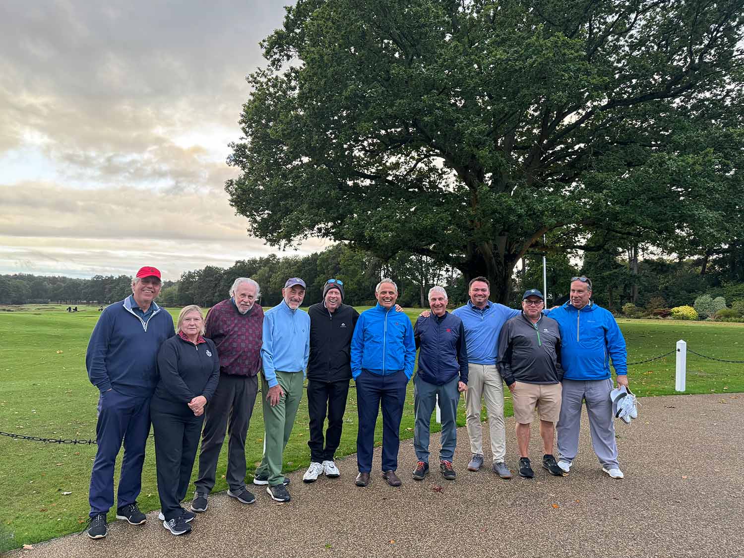 Golfers at Sunningdale Golf Club