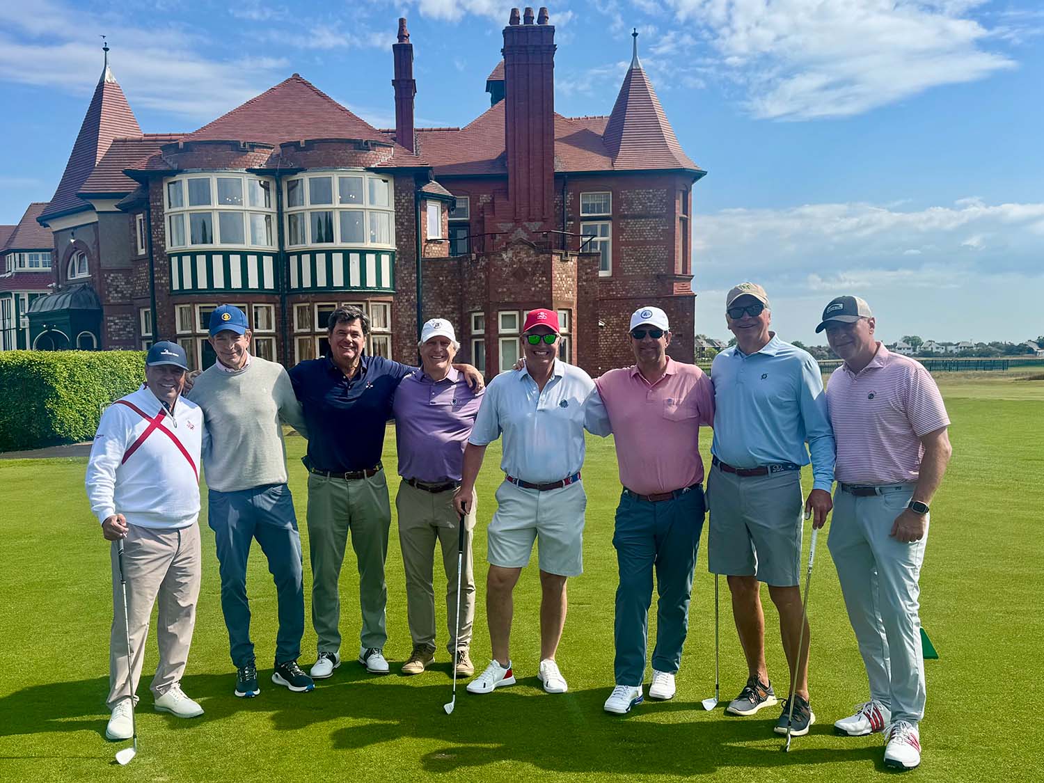 Golfers at Royal Lythan 2028 Open Championship host
