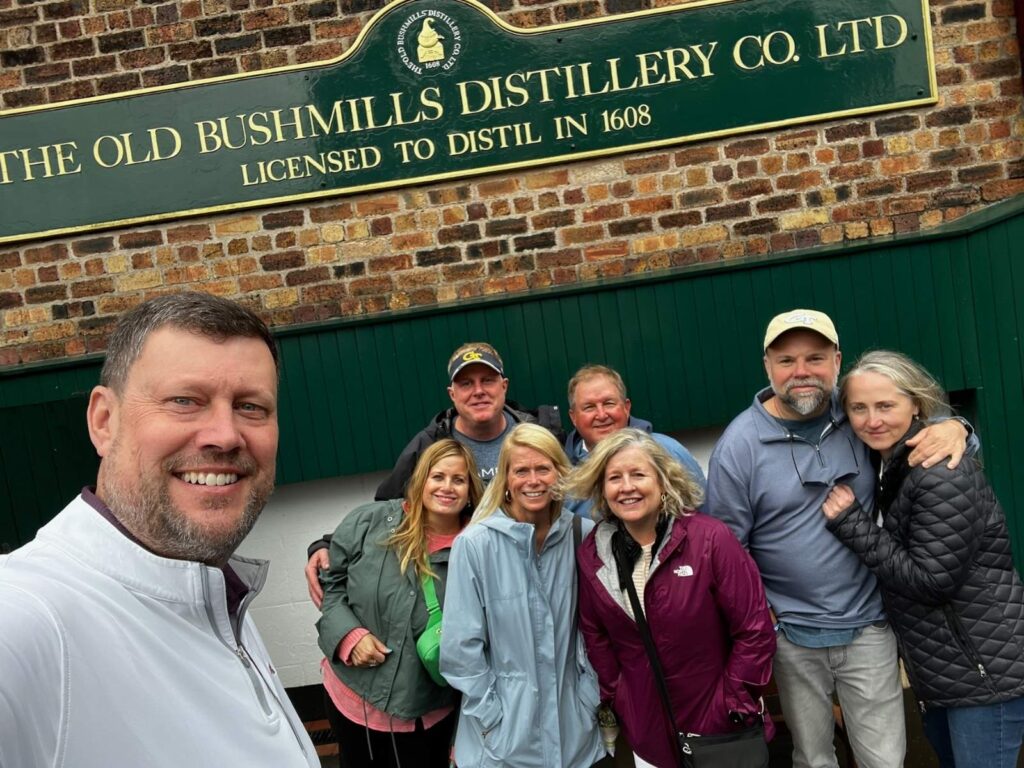 The Expedition led by Susan Bain from Capital City Club at the Bushmills Distillery.