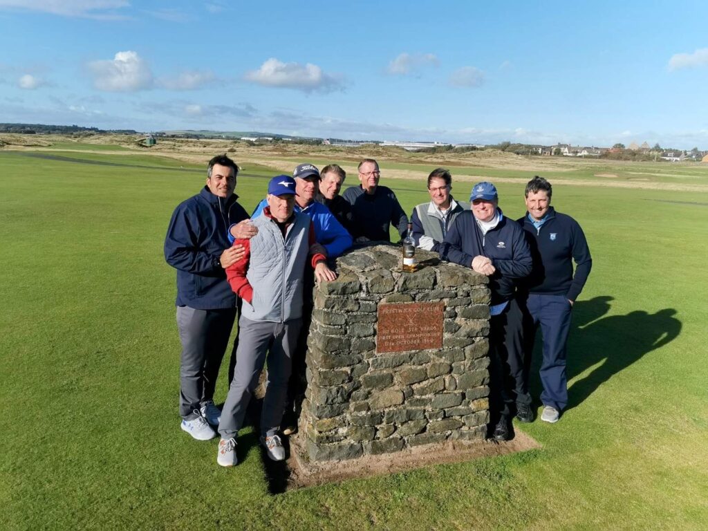 The Expedition led by Dr. Joseph Lavelle at The Birthplace of The Open Championship - Prestwick Golf Club.
