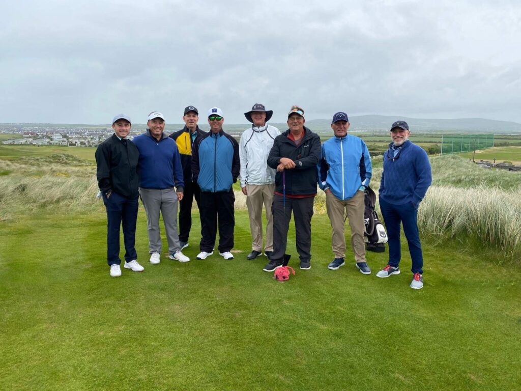 Bela Nagy, PGA with his Sandridge Golf Club members at Ballybunion Golf Club.
