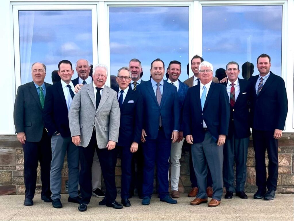 Andrew Adamsick, PGA with his Conway Farms Golf Club members at Muirfield.