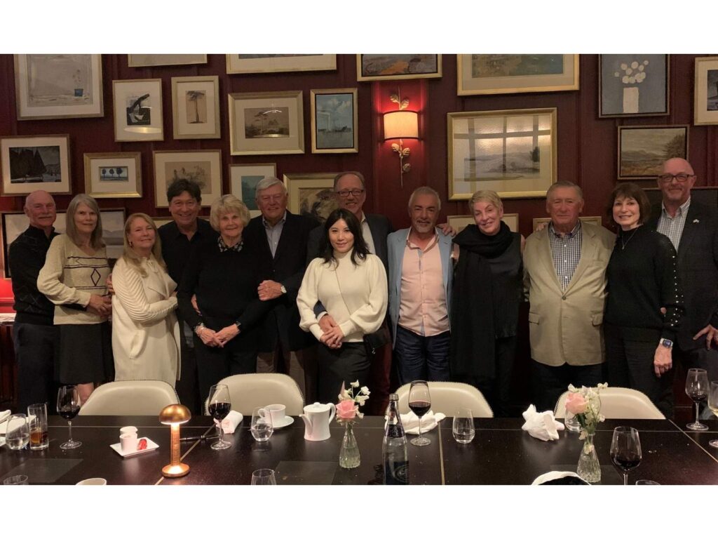 Alistair Philip, PGA and the members of San Gabriel Country Club enjoy a post-round dinner at The Carriage House at Adare Manor.