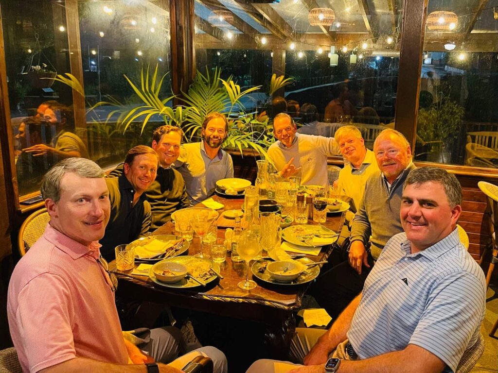 James Bruns, PGA and the members of The Club at High Hampton enjoy the Good Life at Morrisey’s near Doonbeg.