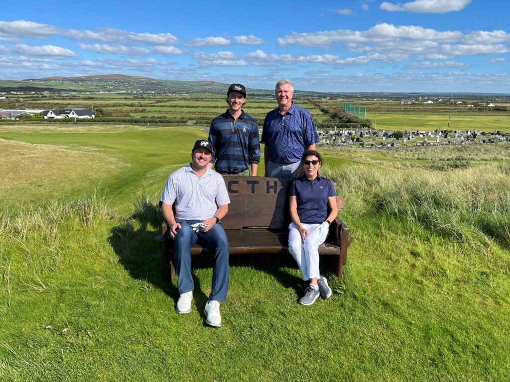 The Rogan Family enjoys a “close to heaven” afternoon at Ballybunion Golf Club.