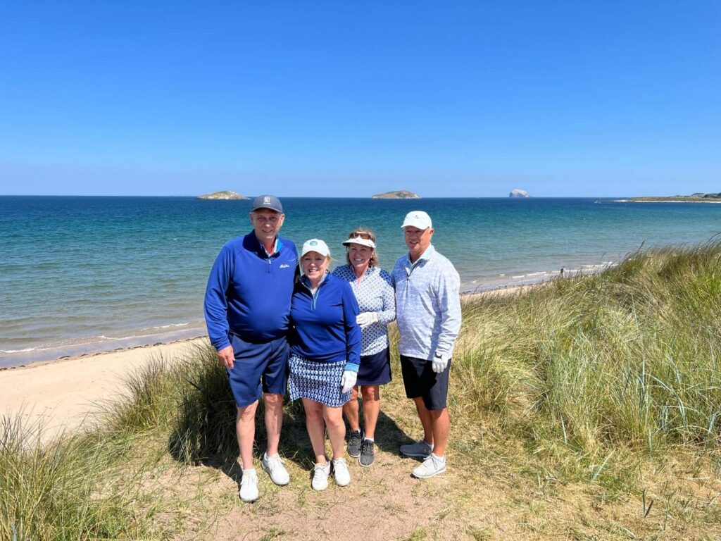 The Expedition led by Jeff Pries enjoys a magnificent afternoon at North Berwick.