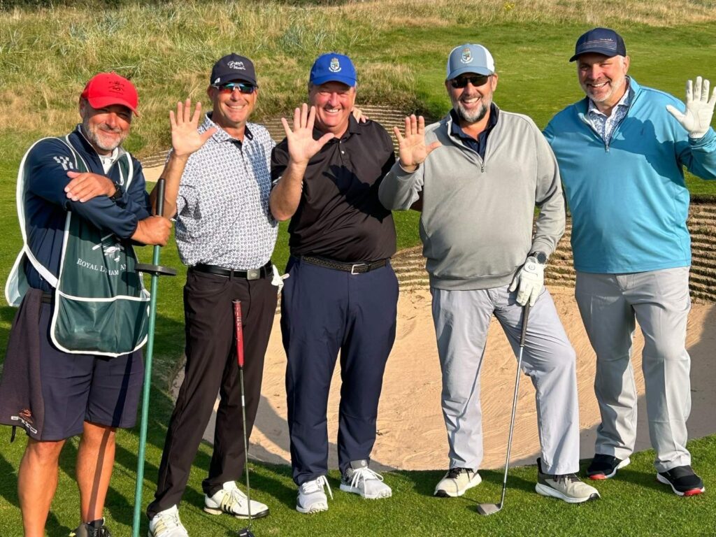 Group Captain Tim Marchi and Friends from The Club at Ruby Hill at Royal Lytham & St. Annes.