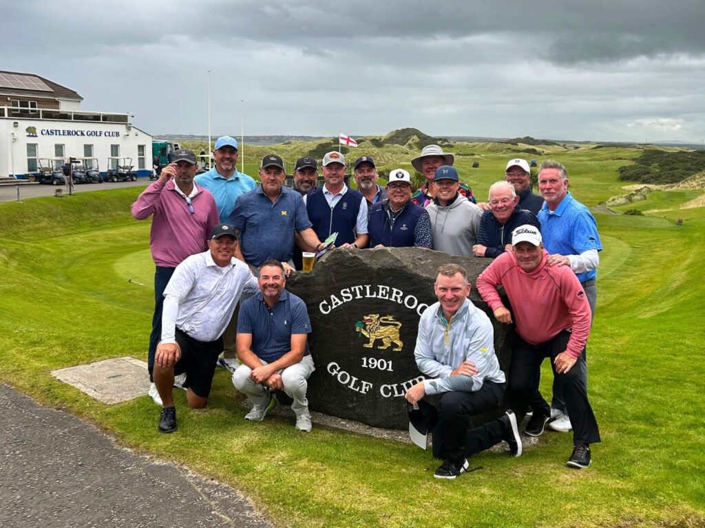 Group Captain Michael Lambert and Friends from Elgin Country Club at Castlerock.