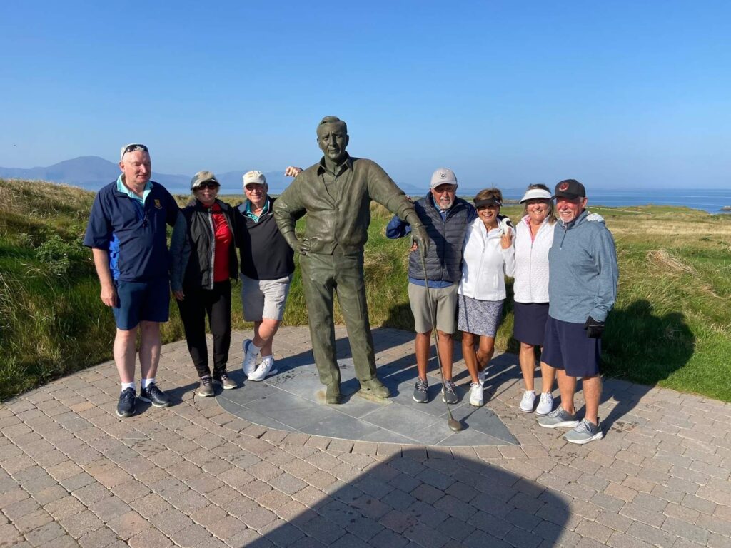 The Expedition led by Dr. Stuart McCarthy from Red Hill Country Club soaks up the sun at Tralee.