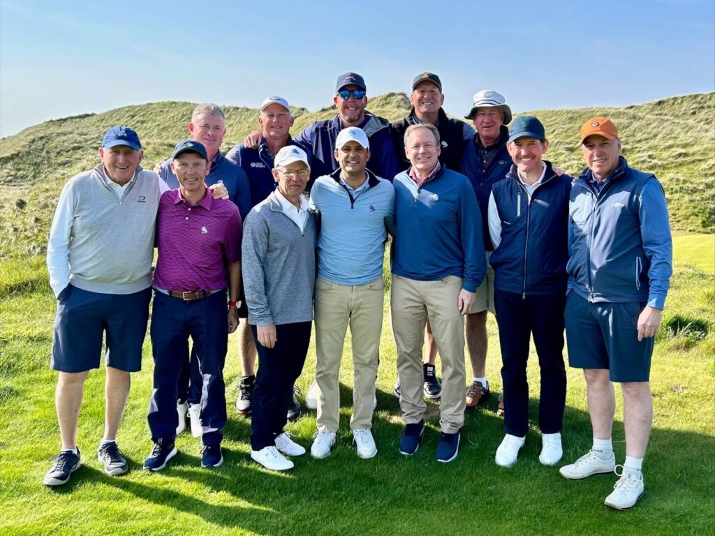 Nick Erlichman, PGA and the members of Old Sandwich Golf Club enjoy a glorious afternoon at Ballybunion Golf Club.