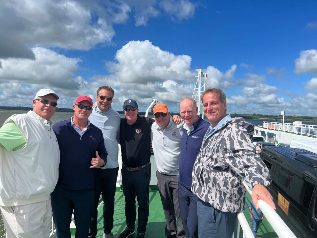 Group Captain Mike Hartmann and Friends from Summit Hills Country Club enjoying a sunny afternoon on Loch Ness.