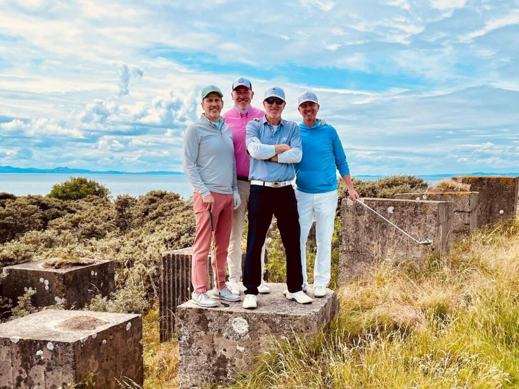 Group Captain Dave Lloyd and Friends from Woodland Hills Country Club at Gullane.