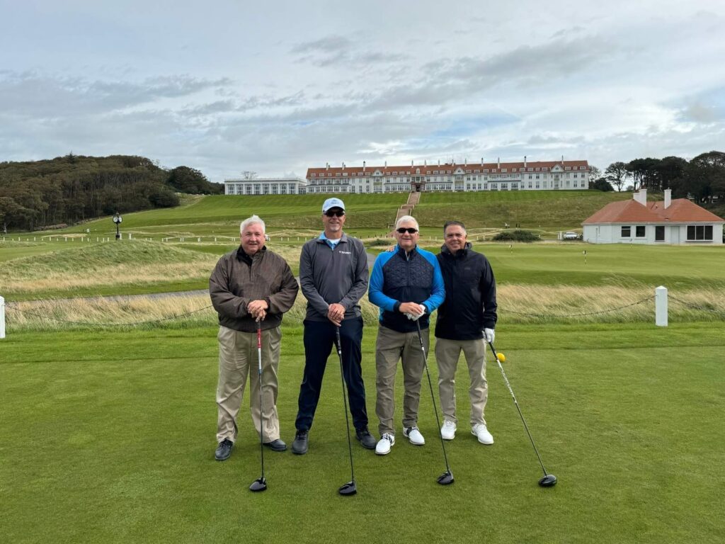 The Expedition led by Doug Stewart enjoys a memorable round at Turnberry’s Ailsa course.