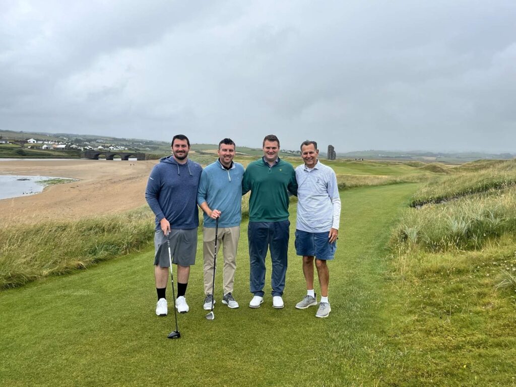 Group Captain Roger Rosenblatt & Family at Lahinch Golf Club.