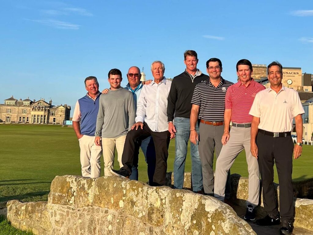 Group Captain Bill Greenwald and Friends from Rocky Bayou Country Club at The Home of Golf.