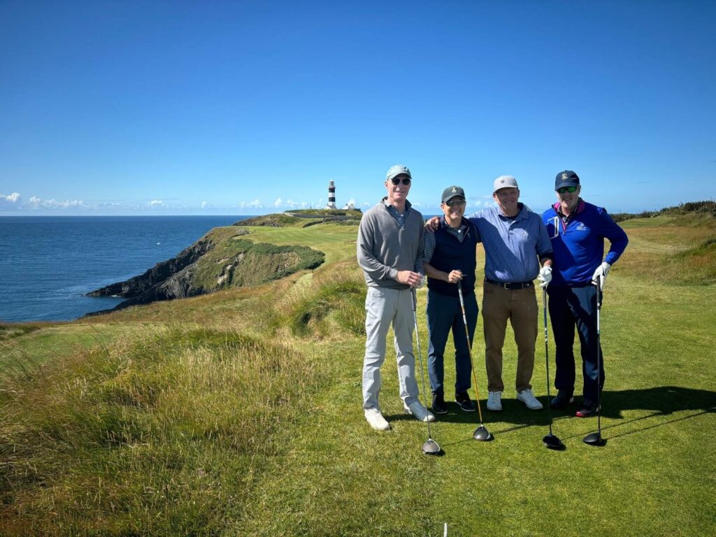 Group Captain Gordon Saul and Friends from California Golf Club at Old Head Golf Links.