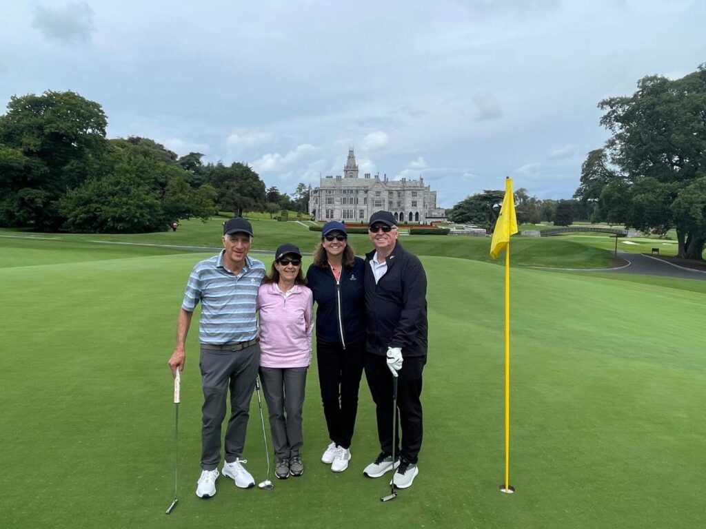 Gary & Debbie Frank with Linda & Paul Cantey at Adare Manor.