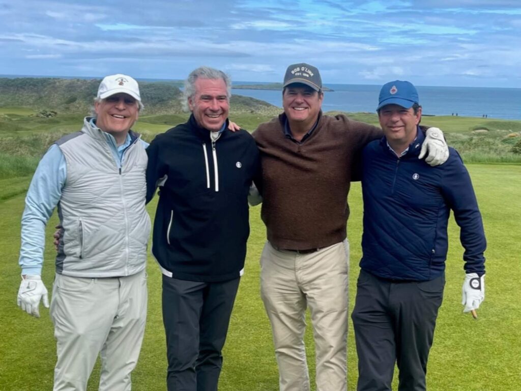 Group Captain Peter Dunne and Friends at Royal Portrush - Host of the 2025 Open Championship.