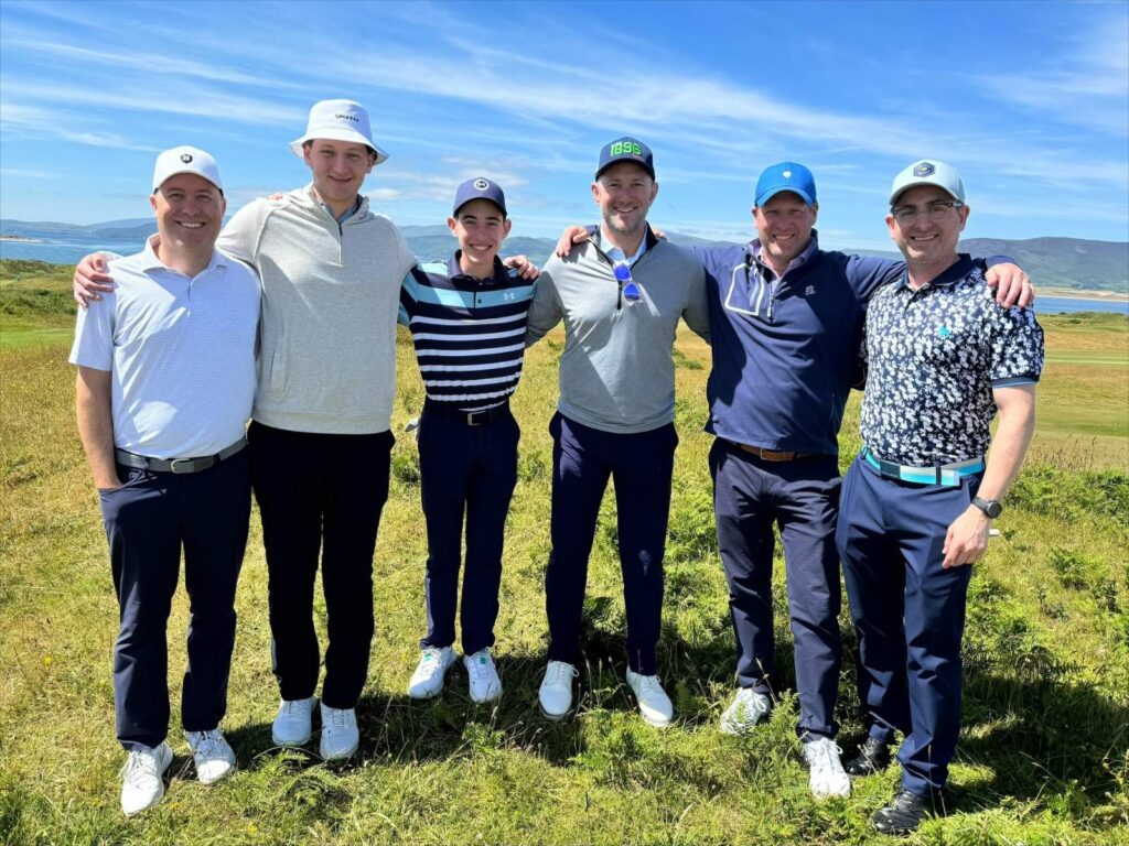 The Expedition led by James Weinberger from Pelham Country Club and South Fork Country Club celebrates a pair of 50th birthdays at Waterville.