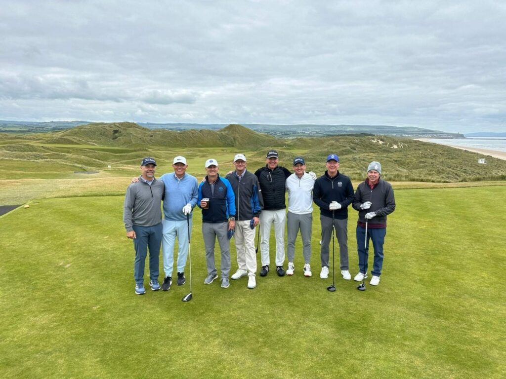 Group Captain Alan Fey and Friends from Glenmoor Country Club at Portstewart.