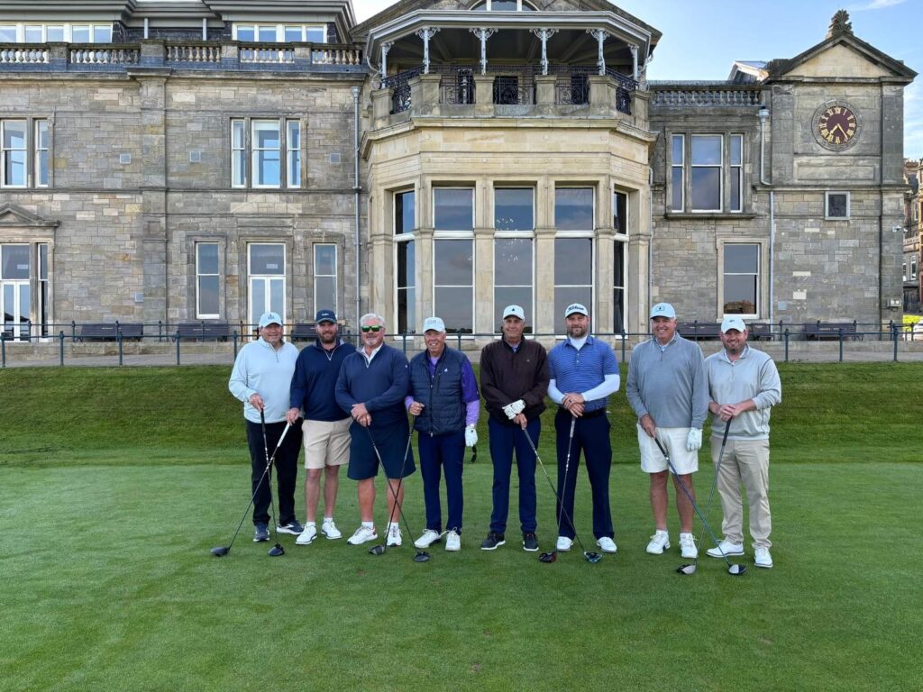 Group Captain Bob Laird and Friends from Cedar Ridge Country Club at The Old Course.