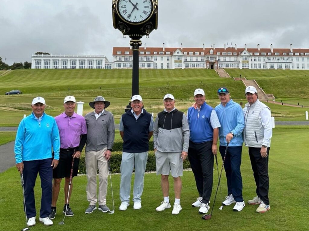 Group Captain Scott Bazoian and Friends from Bellerive Country Club at Turnberry.