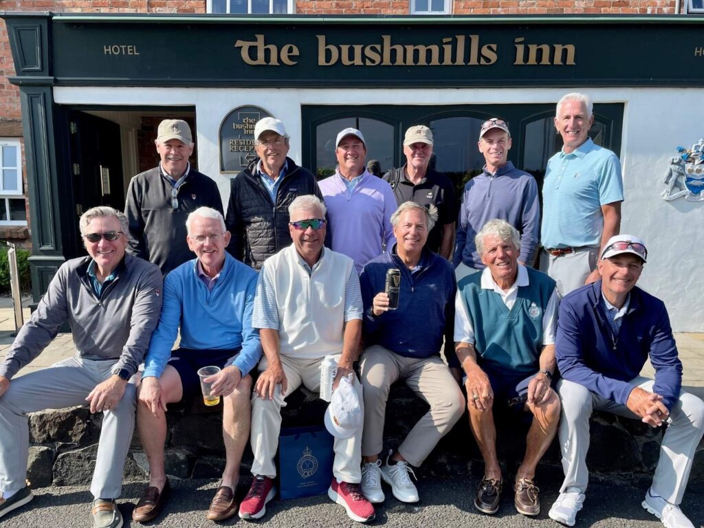 Dave McNabb, PGA and his Applebrook Golf Club members at The Bushmills Inn.
