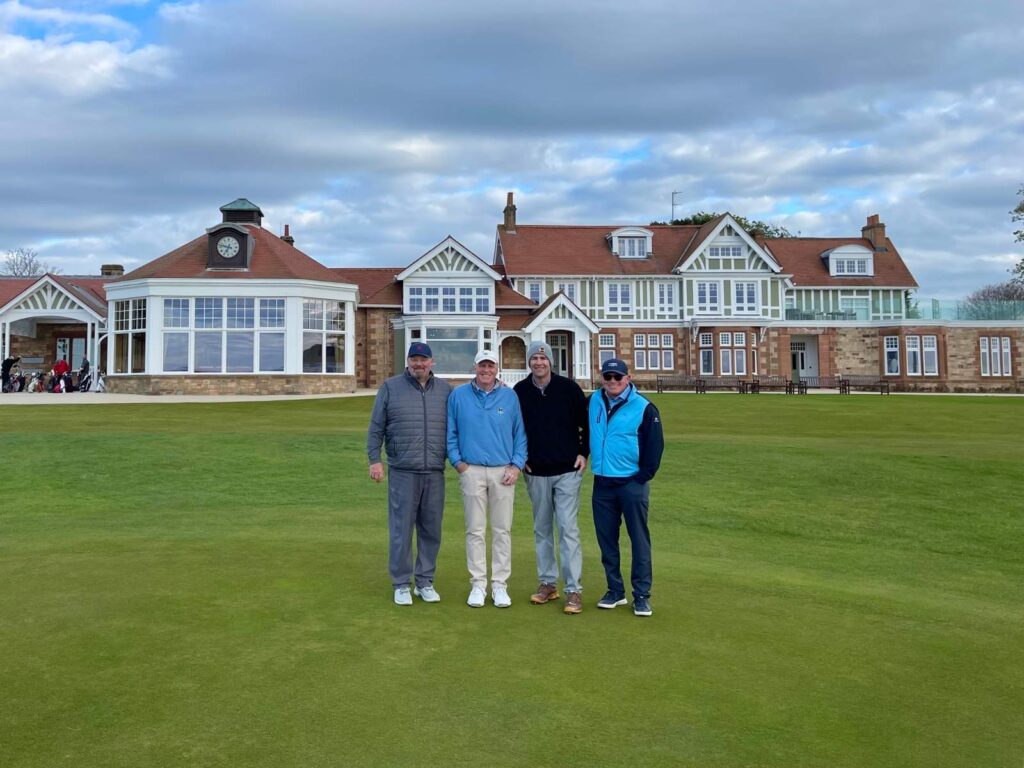 Group Captain Dr. Mike Metcalf and Friends from Salt Lake City Country Club at Muirfield.