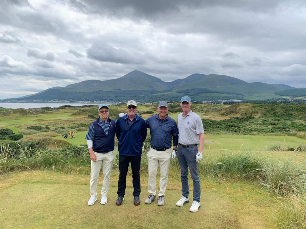 103 The Expedition led by Andrew Moley from Monterey Peninsula Country Club on the 4th hole at Royal County Down