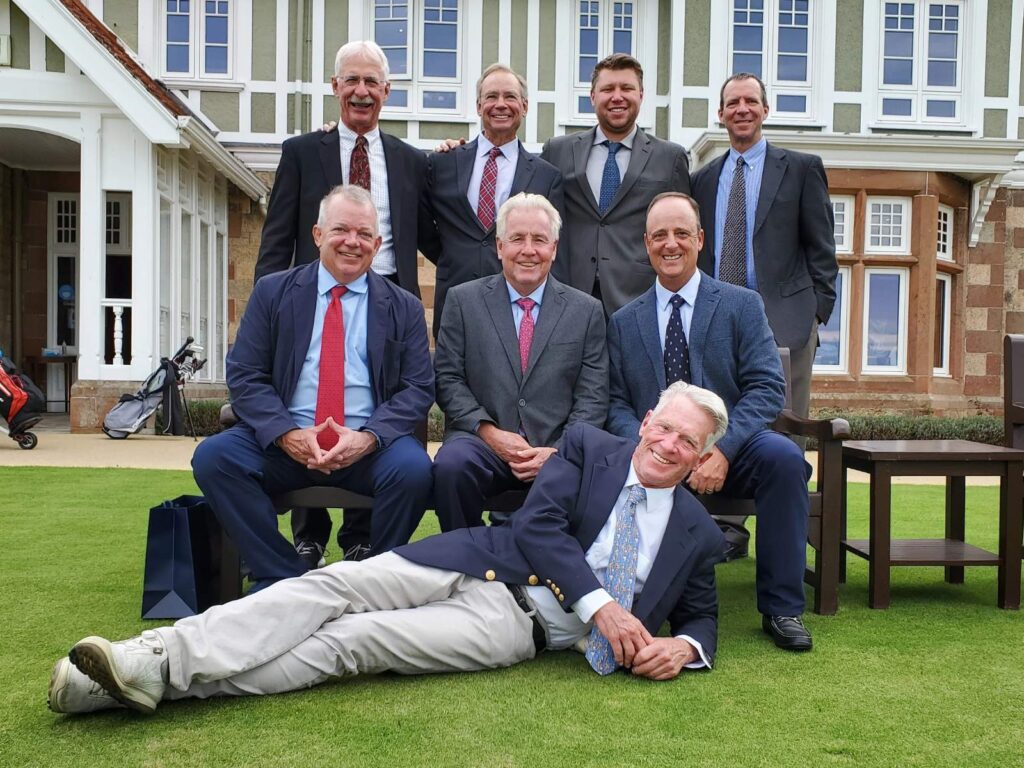 Kirk Rider, PGA with his Bear Creek Golf Club members at Muirfield