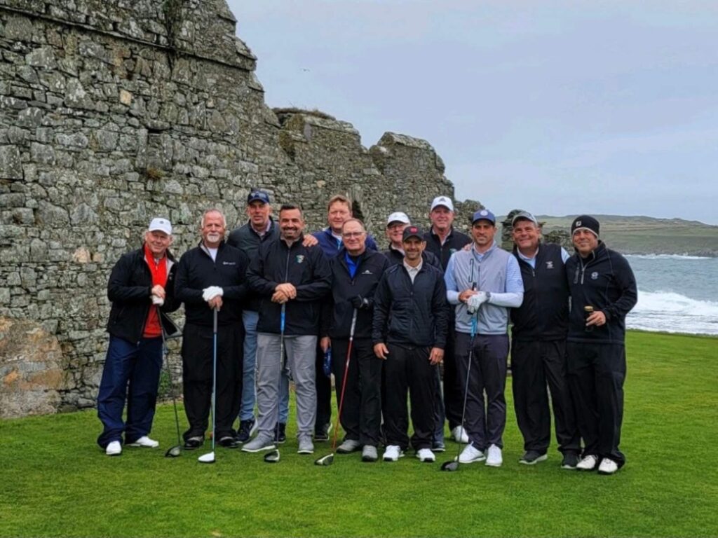 Mark Sierak, PGA with his Barrington Golf Club members at Ardglass