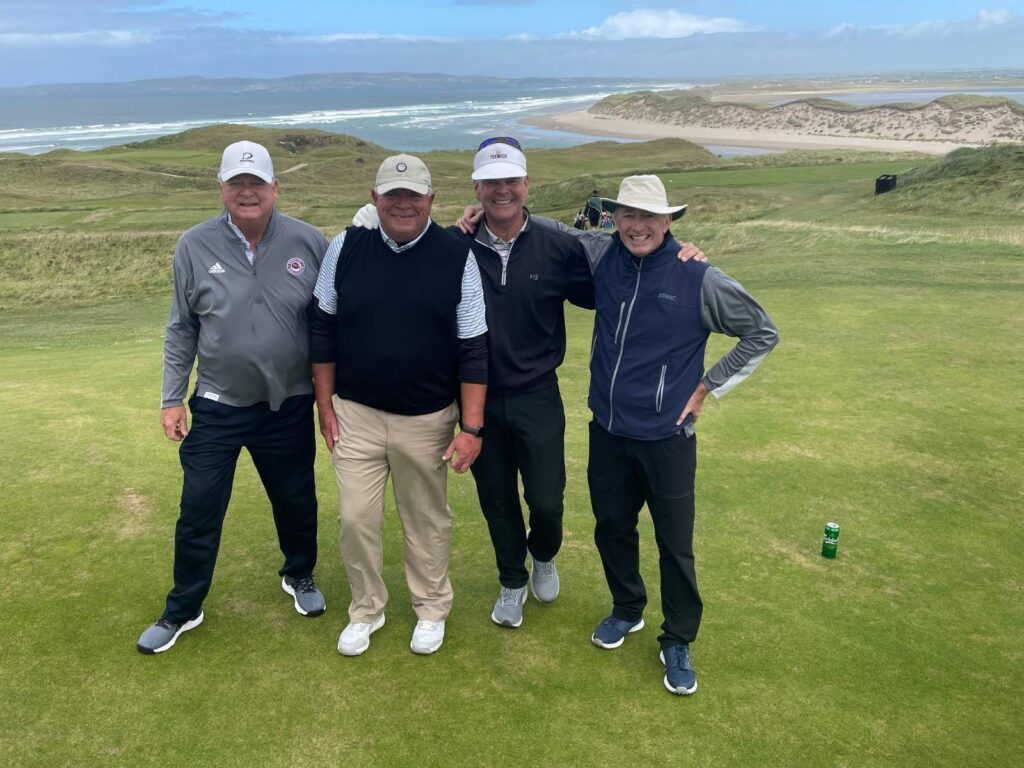 120 Chris Fuldner, Brad Weaver, Dennis Heim, and Group Captain Mike Zimmerman from Highland Springs Country Club at Tralee Golf Links