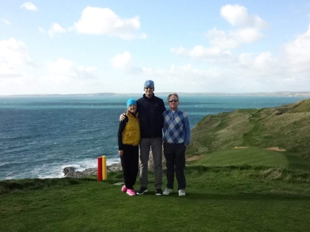 14 Deborah Nordstrom, Charlie Nordstrom, and John Dimmer from Tacoma Country & Golf Club at Old Head Golf Links