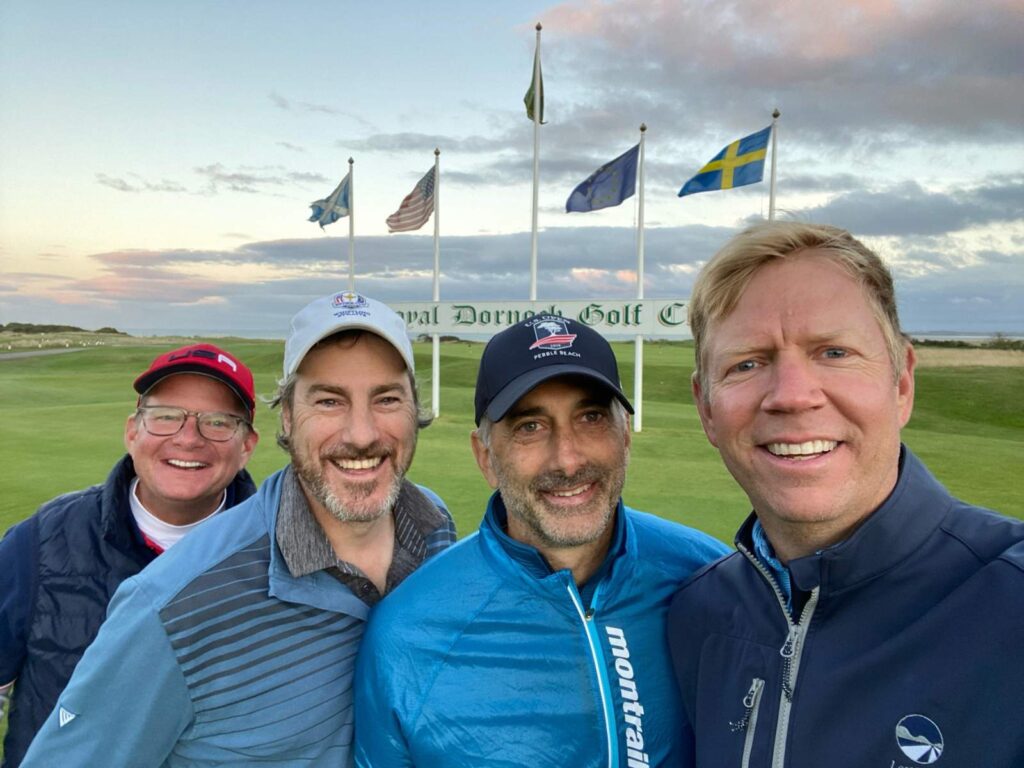 Group Captain Mark Ladd and Friends at Royal Dornoch