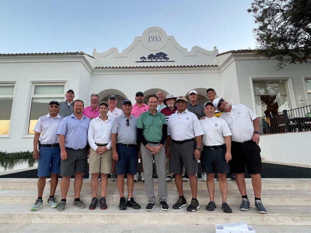 Dave Edwards, PGA with his Dubuque Golf & Country Club members at Valderrama