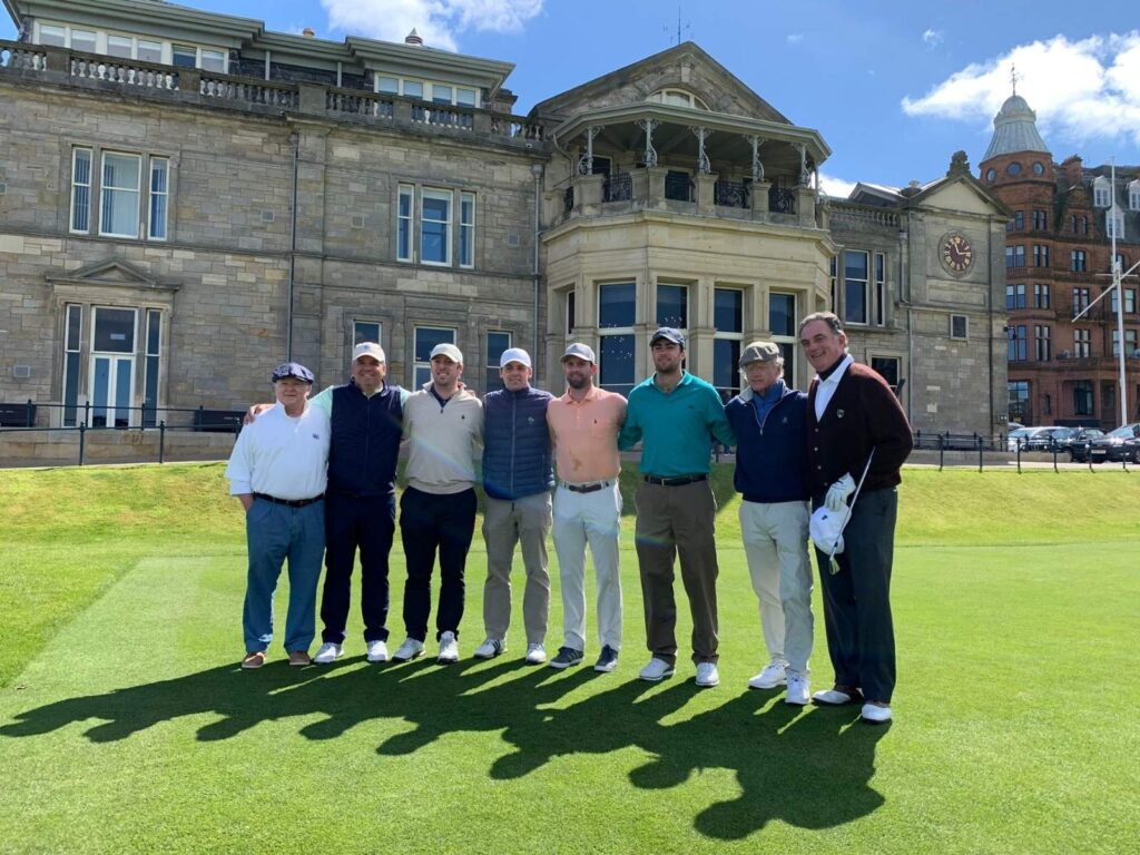 Scott Glass, PGA and his Rolling Rock Club members enjoy a sunny day at The Home of Golf