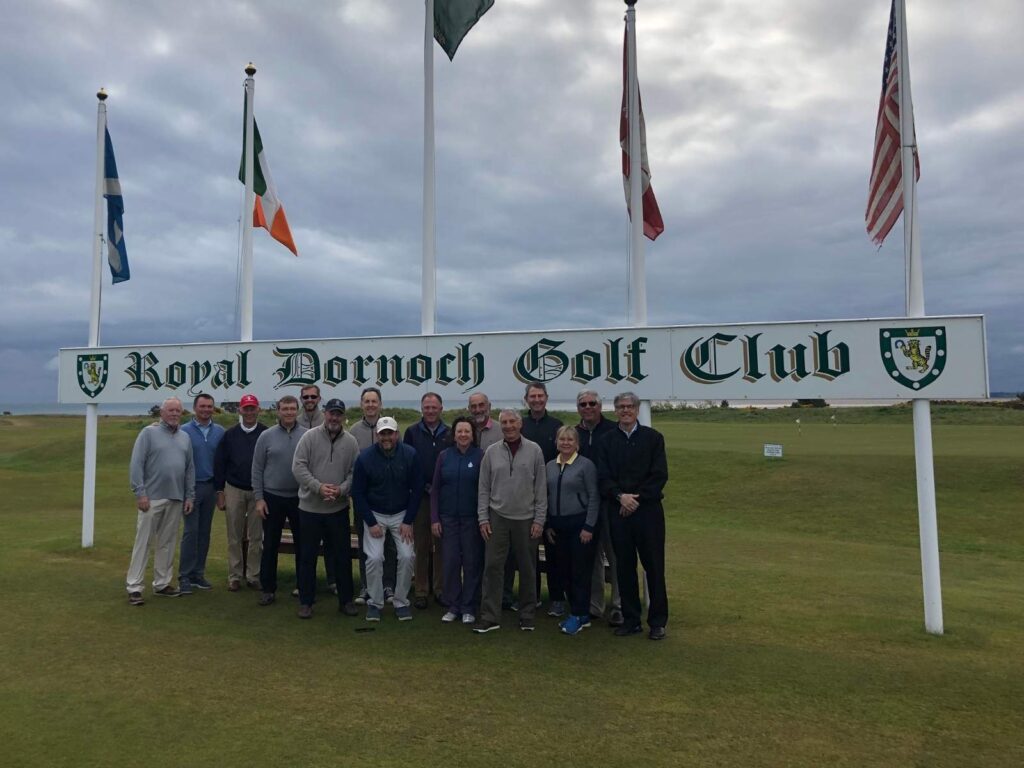 The late Paul Ramee, PGA and the members of Bull’s Bridge Golf Club at Royal Dornoch