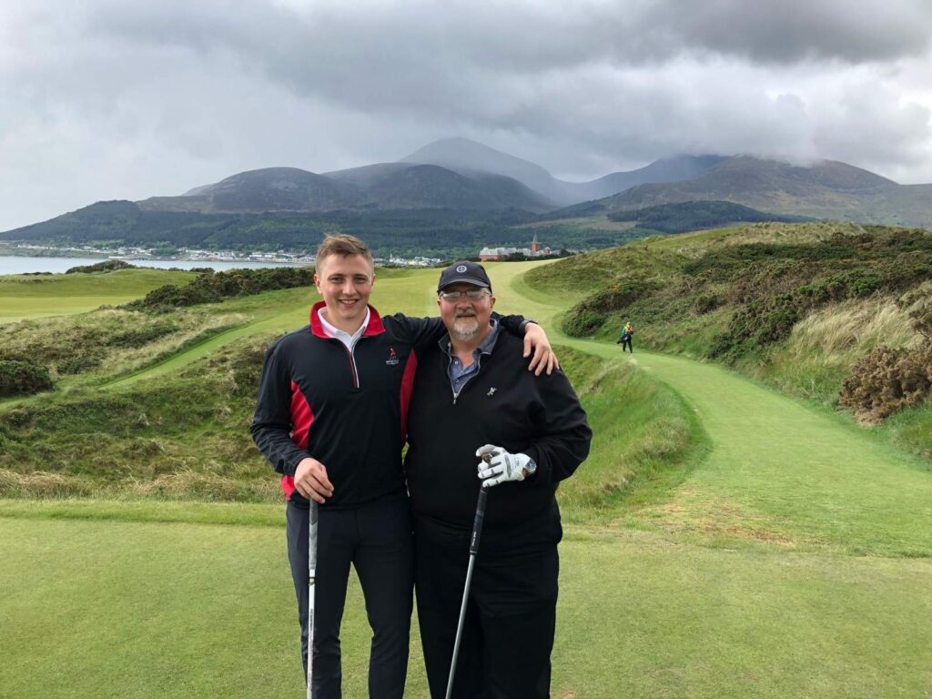 Nicholas and Peter Kakavas from Olympia Fields Country Club at Royal County Down