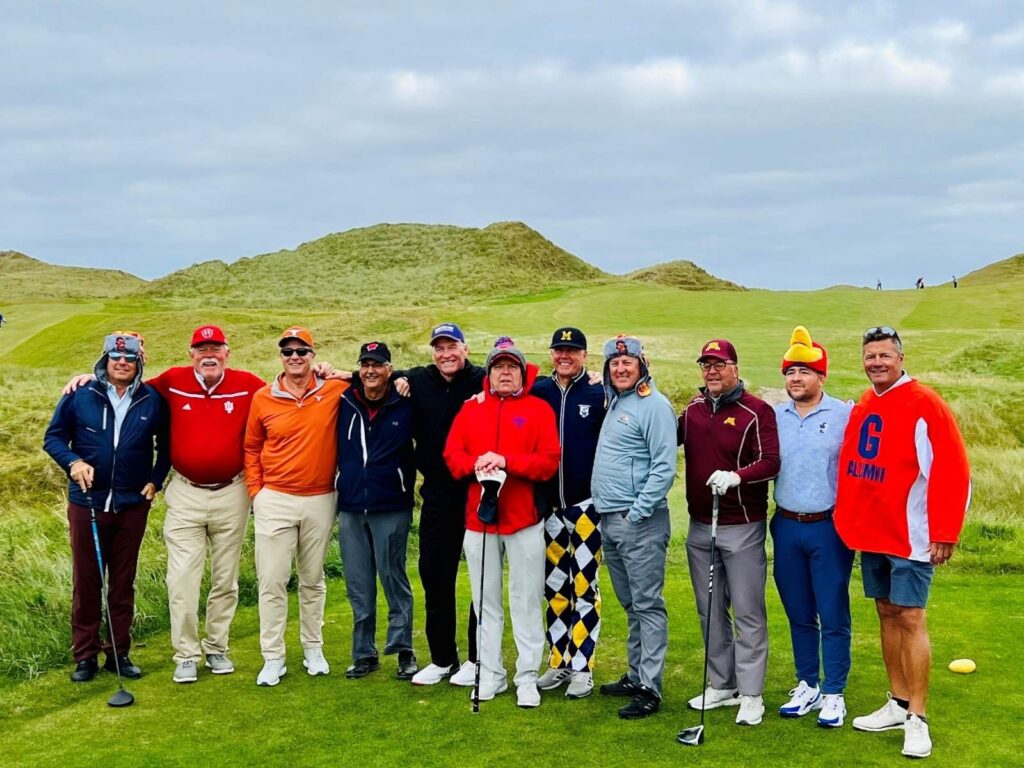 31 The Expedition led by Dr. Ed Holland from Triple Crown Country Club celebrates “Game Day” in Ireland