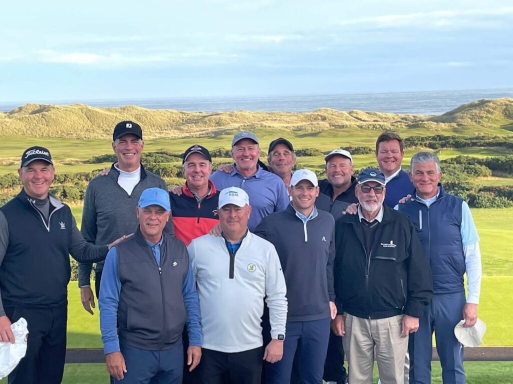 34 The members of Hyde Park Golf & Country Club - led by Marshall Maynard, PGA and Larry Drehs, PGA - at Cruden Bay