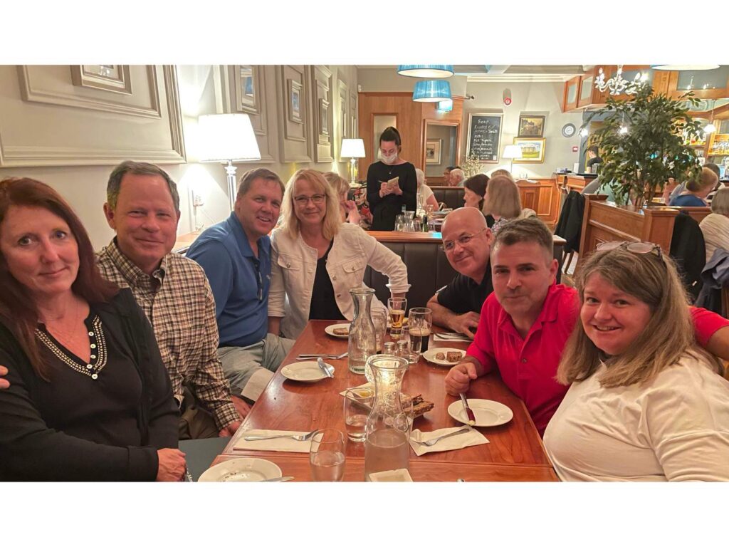 The Expedition led by Robert Lane of Haile Plantation Golf & Country Club enjoying dinner in Ireland