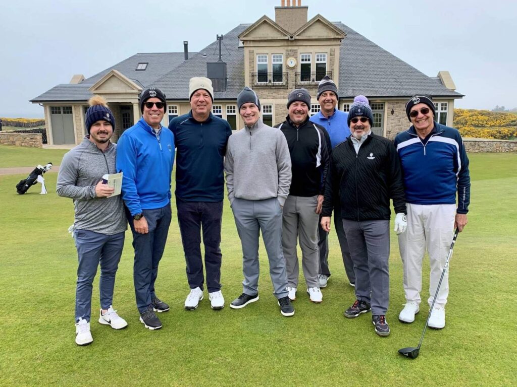 John McMullen, PGA and his Hillcrest Country Club members at Kingsbarns