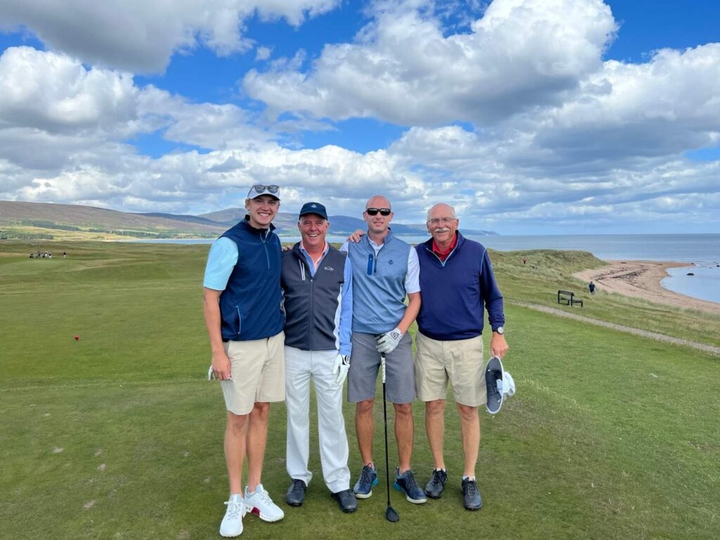 48 Group Captain Tom Rath and Friends at beautiful Brora Golf Club