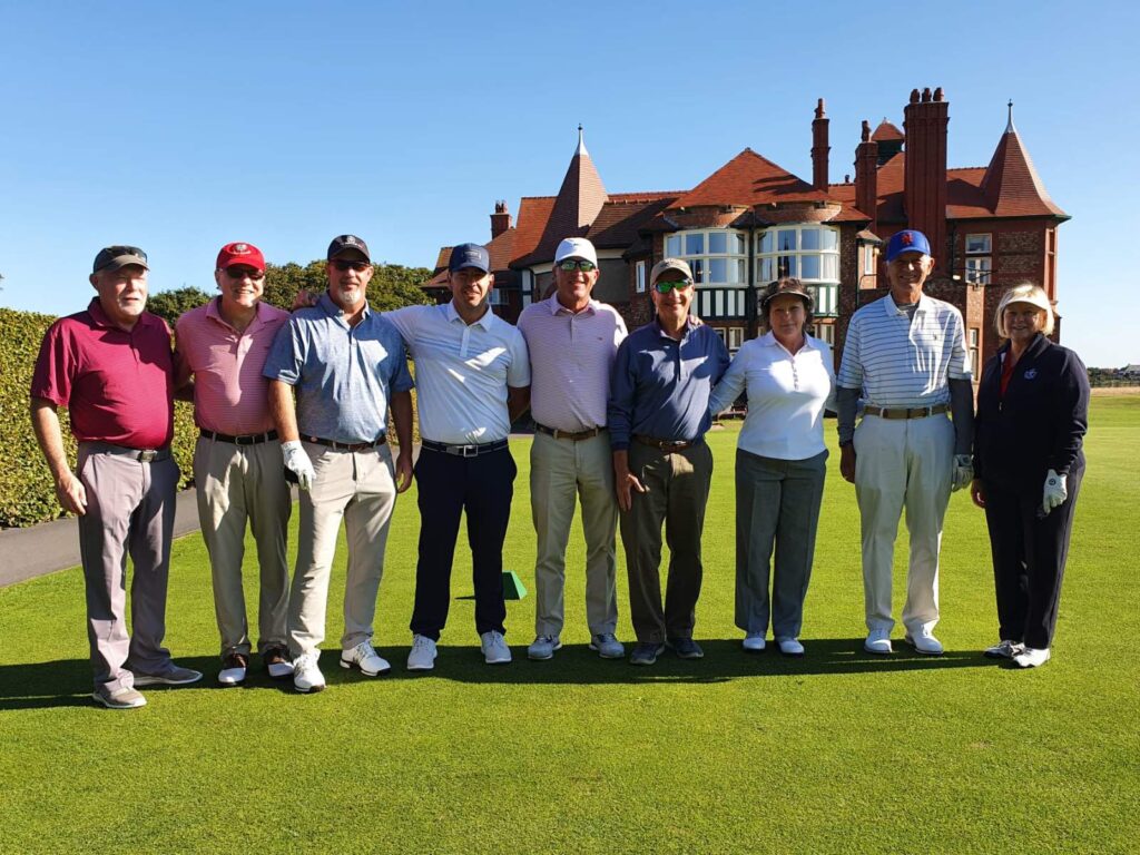 The late Paul Ramee, PGA with his Bull’s Bridge Golf Club members at Royal Lytham & St. Annes