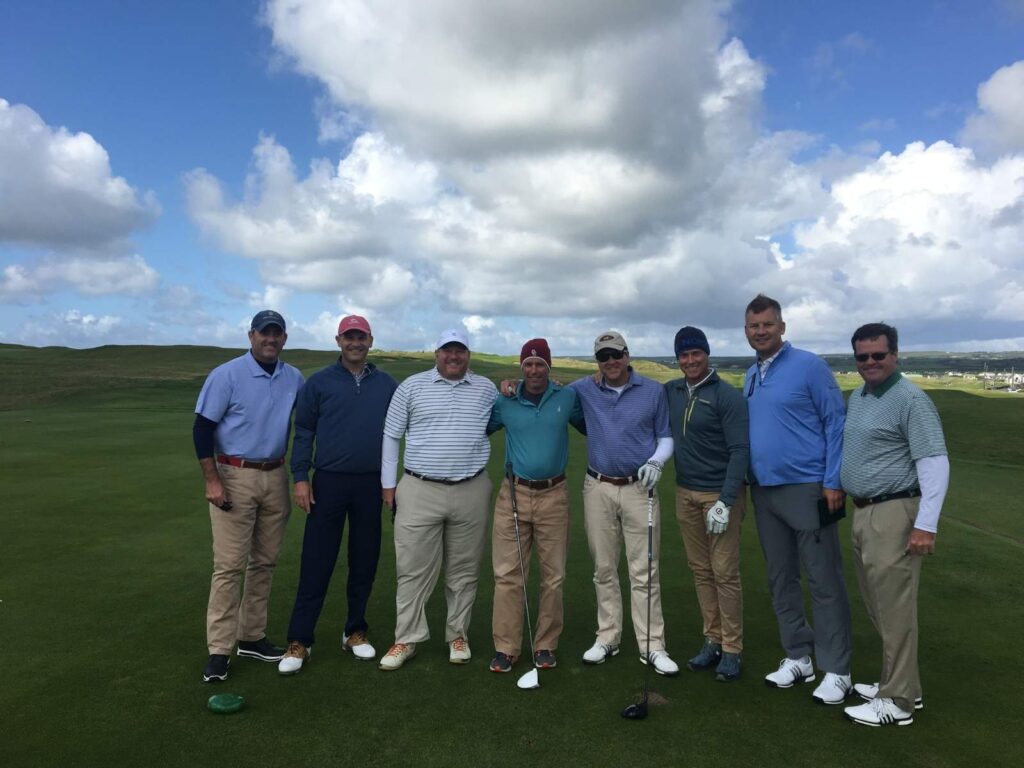 Group Captain Powell Spears with Friends from Louisville Country Club at Lahinch
