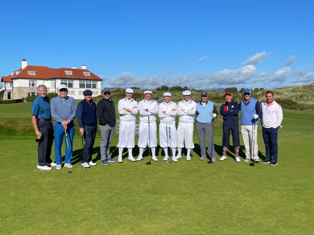 The Expedition led by Dr. Ed Holland from Triple Crown Country Club on a splendid afternoon at Royal County Down