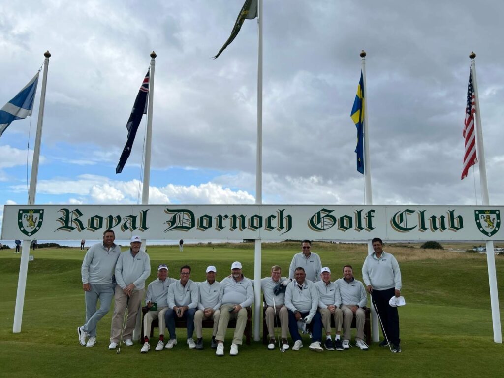 62 Sean Palmer, PGA with his Union League of Philadelphia members at Royal Dornoch