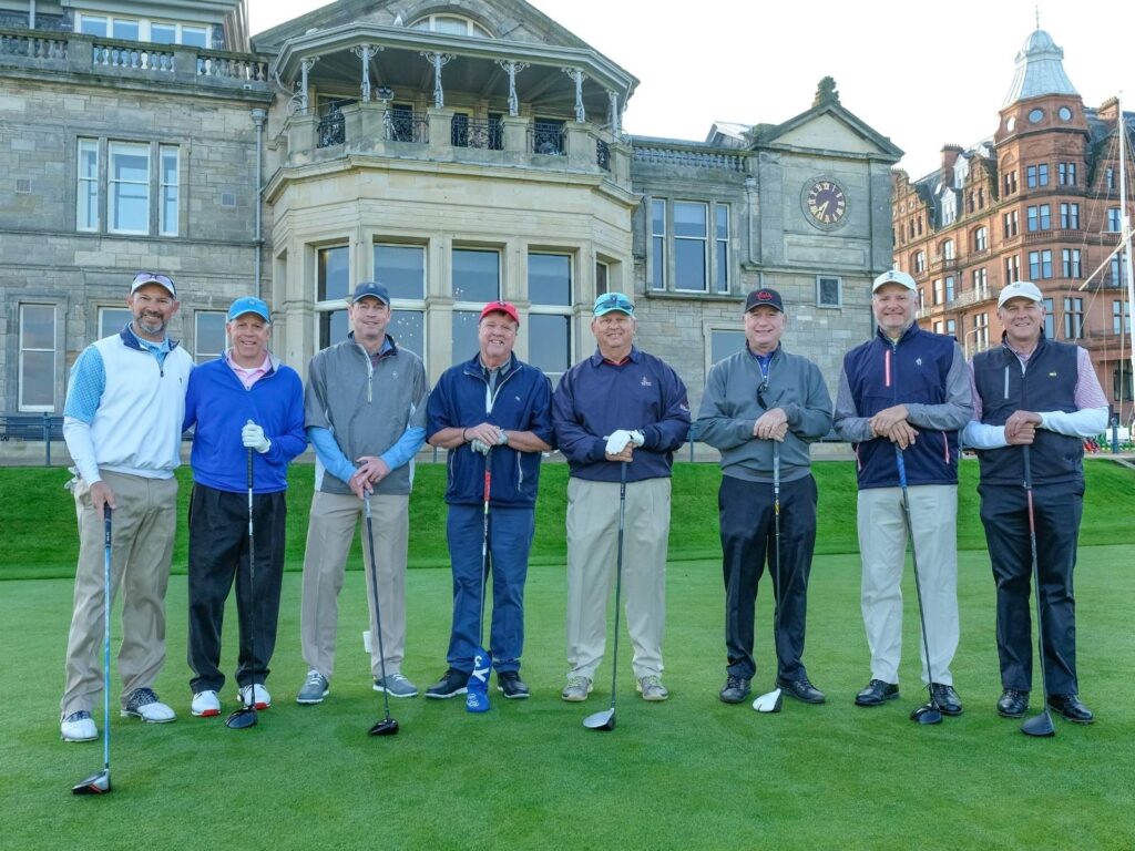 Group Captain Bill Allen and Friends from Dunwoody Country Club at The Home of Golf