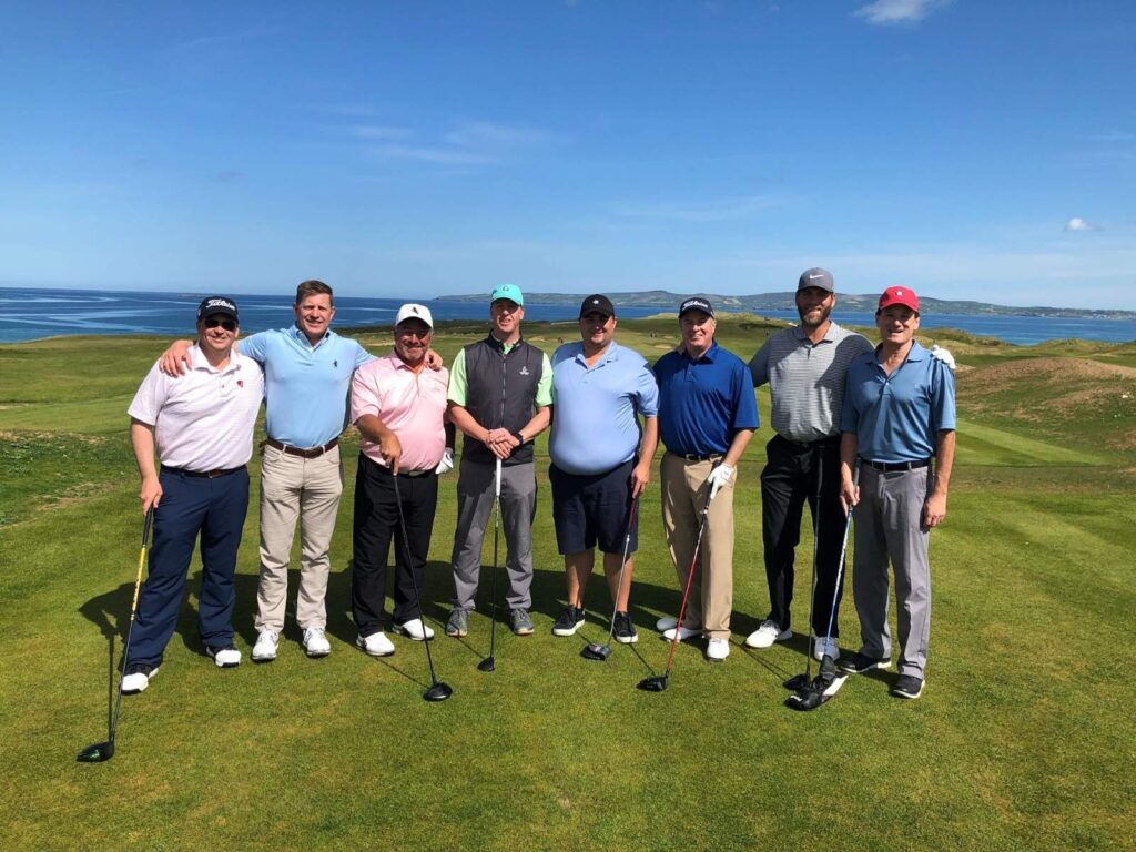 Group Captain Adam Sands and Friends from Frost Creek and Columbine Country Club at Tralee Golf Links